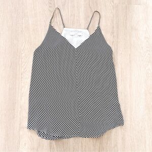 LOFT Striped Strappy Cami M